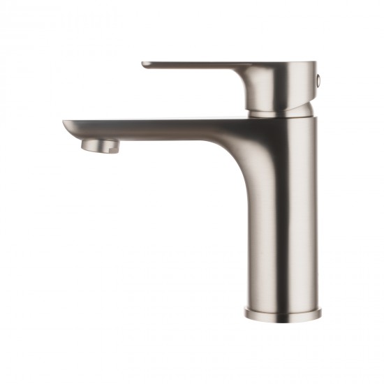 Solid Brass Brushed Nickel Basin Mixer Tap Bathroom Vanity Tap